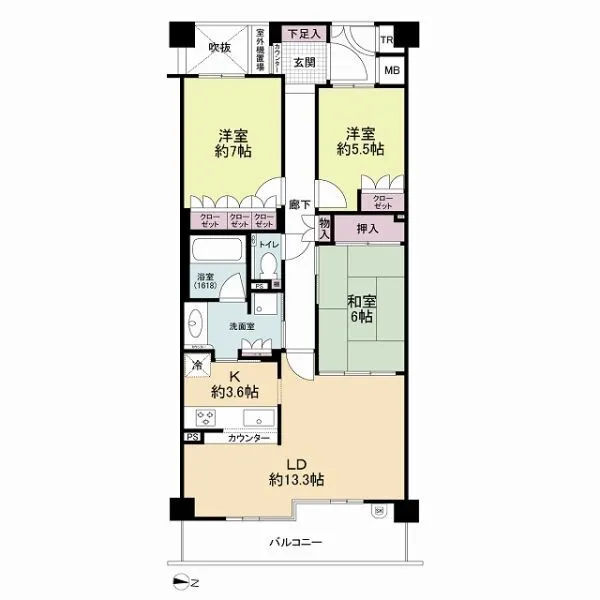 Ｂｒｉｌｌｉａ箕面さくら並木通り 間取図