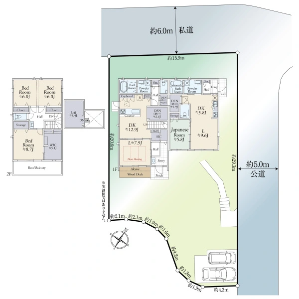 鎌倉市常盤 間取図