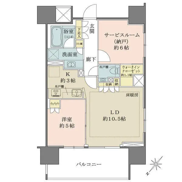 ザ・パークハウス愛宕虎ノ門 間取図