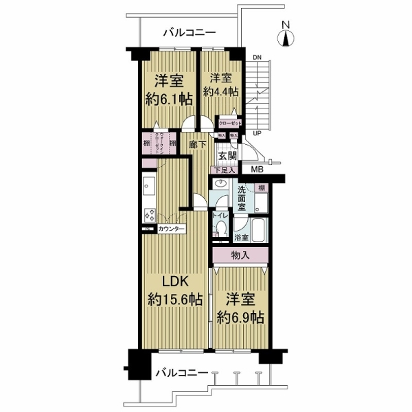 ベル・パークシティ画地ＩＩ　Ｉ棟 間取図