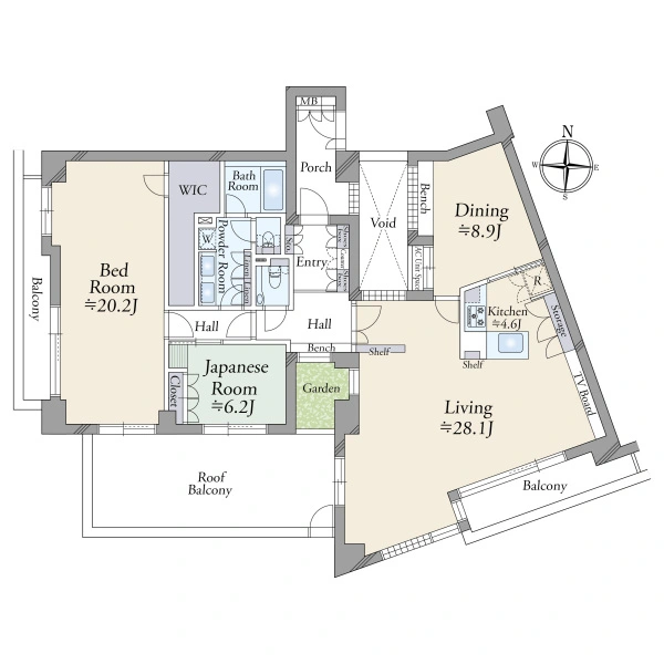 マジェス京都岡崎 間取図