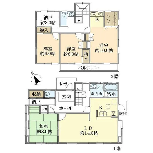 横浜市南区中里4丁目 間取図