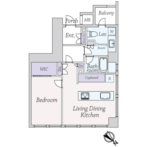 マジェスタワー六本木 間取図