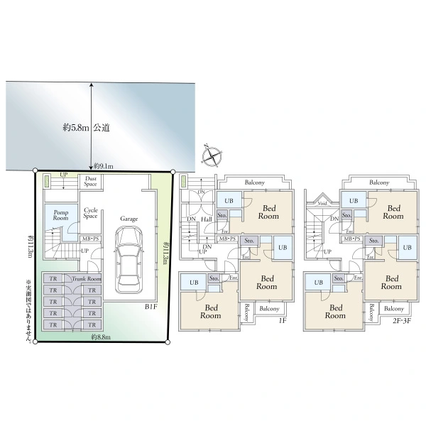 西宮市甲子園七番町 間取図