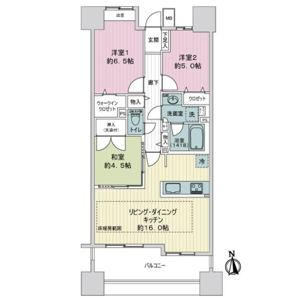 レーベンハイム西新井クランポート 間取図