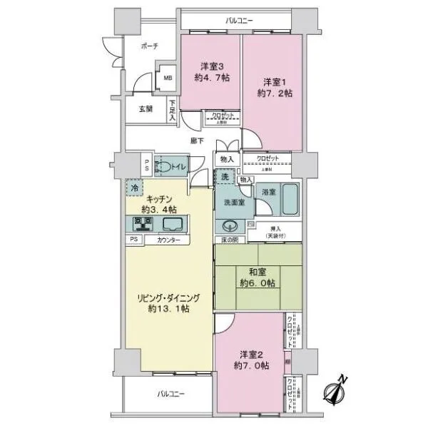 エクステ新横浜 間取図