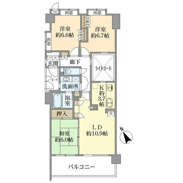 グレイス保土ヶ谷カーサコリーナ 間取図