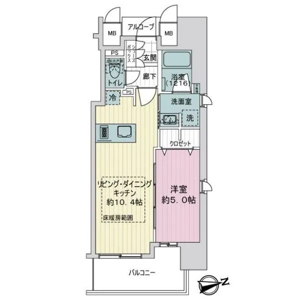 グランアッシュ江坂 間取図