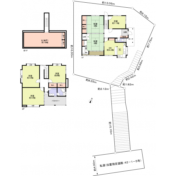 西宮市甲陽園西山町 間取図