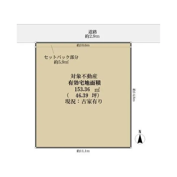 京都市北区等持院南町 間取図