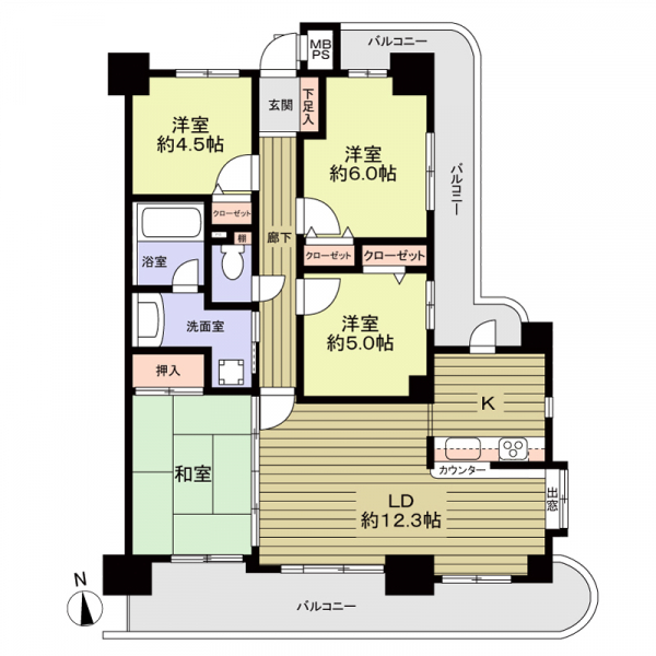 ライオンズシティ大曽根 間取図