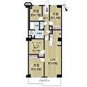 浜甲子園グリーンマンション 間取図