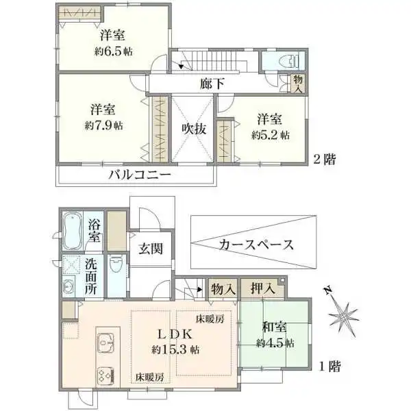 市川市東菅野３丁目 間取図