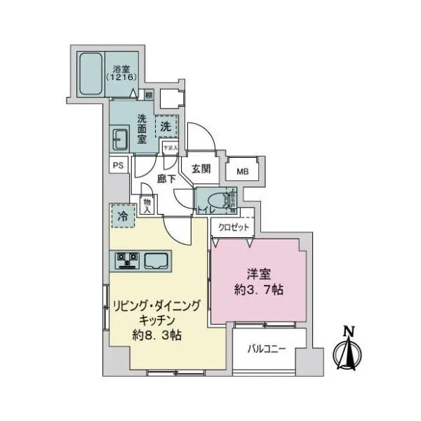 アージョ・クレアーレ横浜大口 間取図