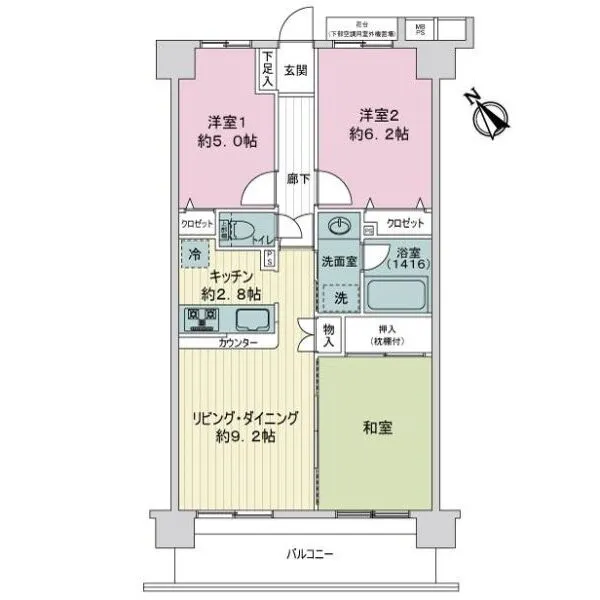 ライオンズガーデン鶴見 間取図