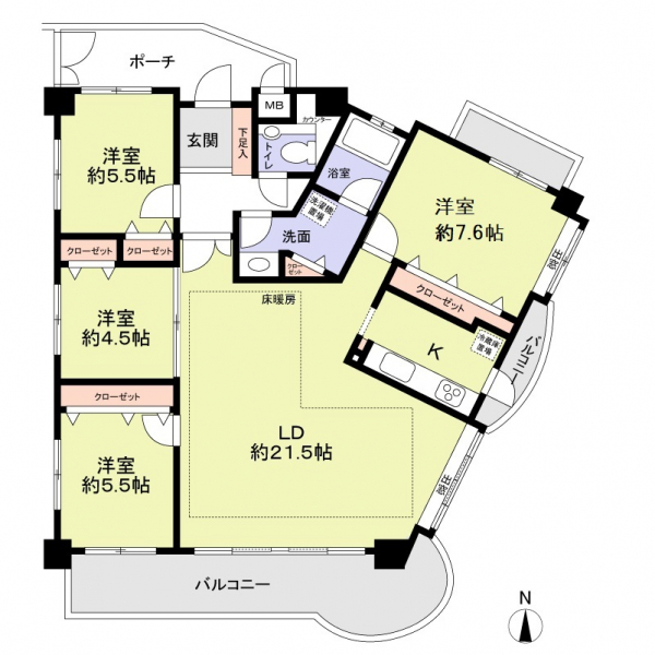 サンライズ大国屋館覚王山ガーデン 間取図