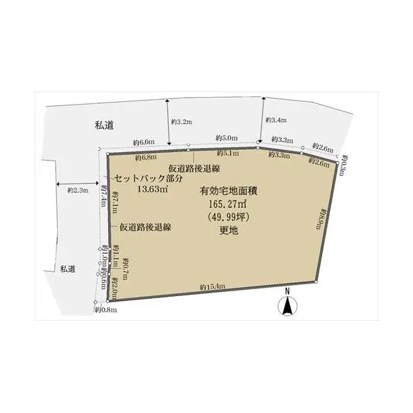 京都市右京区北嵯峨名古曽町 間取図