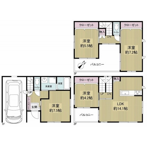 神戸市須磨区南町１丁目 間取図