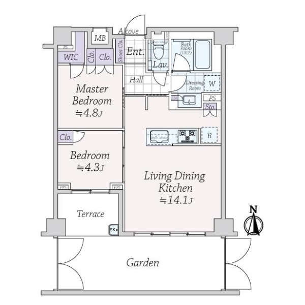 ディアナコート大森山王 間取図