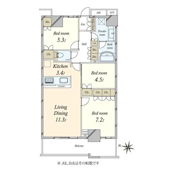 THE KOSUGI TOWER 間取図