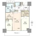 ローレルタワー堺筋本町 間取図