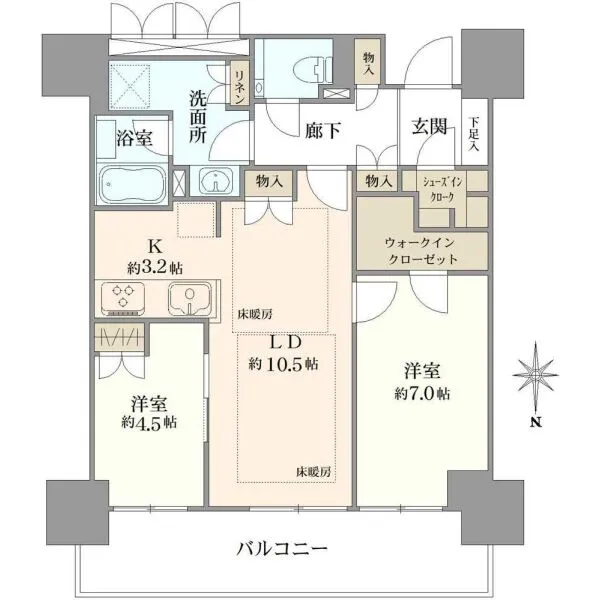 ローレルタワー堺筋本町 間取図