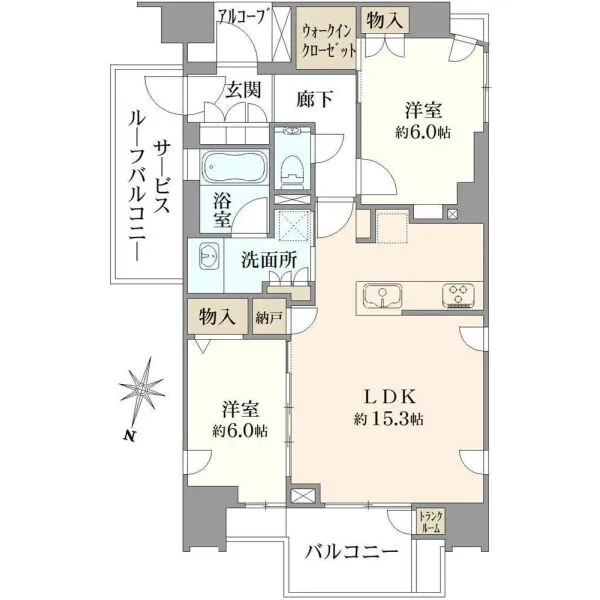 プラウド大泉学園ステーションフロント 間取図