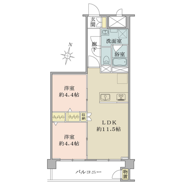 東建砧マンション 間取図