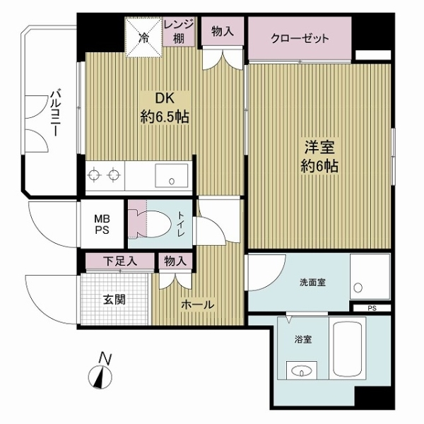 ライオンズマンション御堂本町 間取図