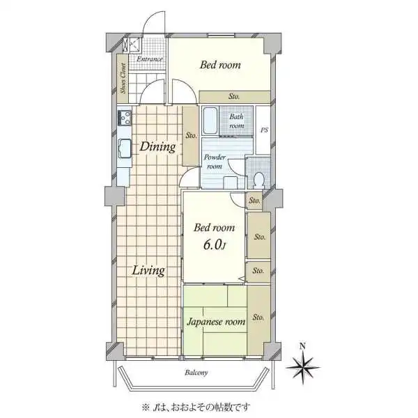 奥沢センターマンション 間取図