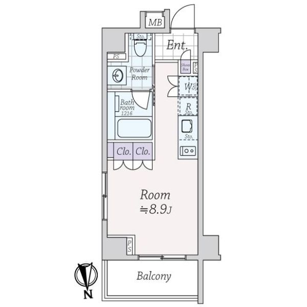 レジデンシャルステート白金 間取図