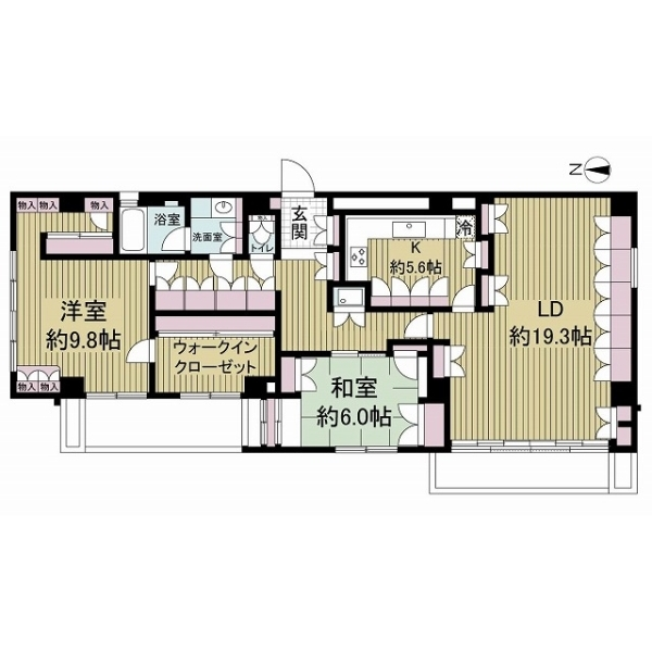 覚王山レックスマンション 間取図
