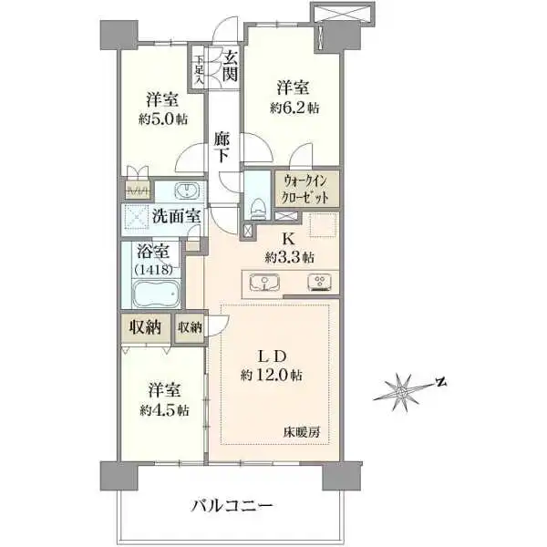 アンヴィーネ保谷 間取図