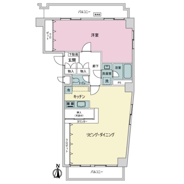 藤和亀有コープ２ 間取図