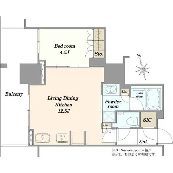 ブランズタワー芝浦 間取図
