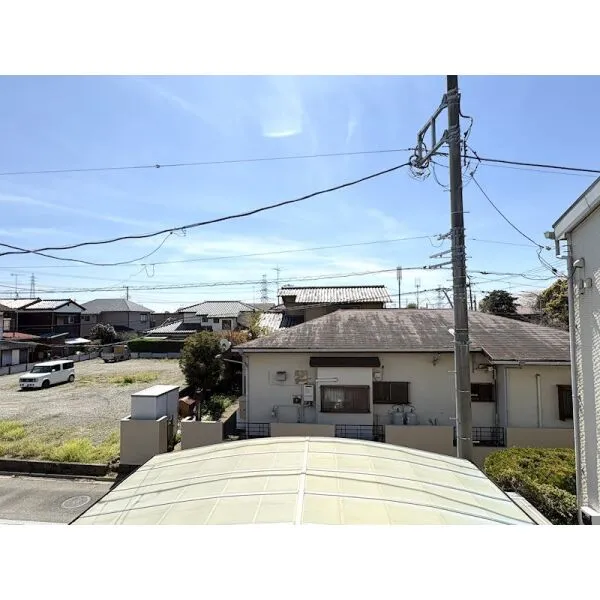 横浜市泉区上飯田町 視界を遮る建物がなく、開放感がございます。※バルコニーからの眺望。