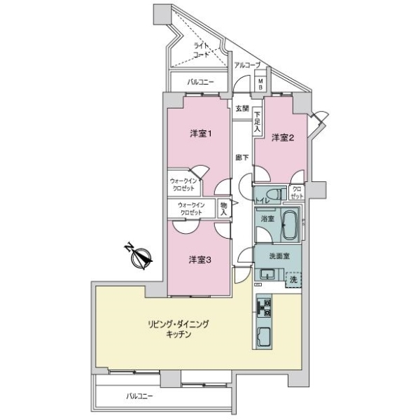 ルネ蒲田 間取図