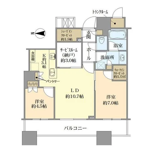 パークシティ大崎ザタワー 間取図