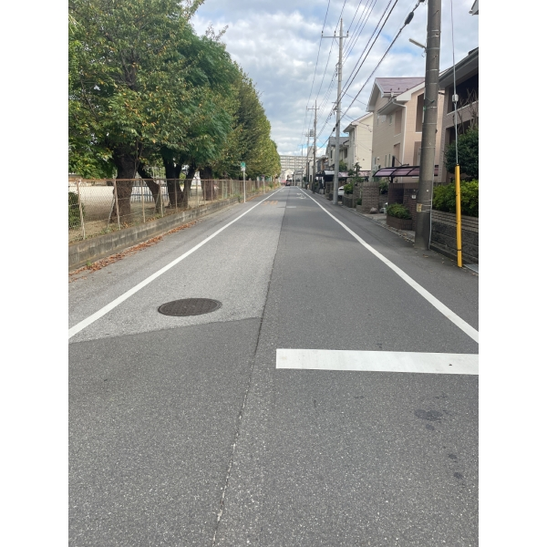 松戸市六高台３丁目 北側約8.0ｍ、北西側約8.0ｍ公道角地