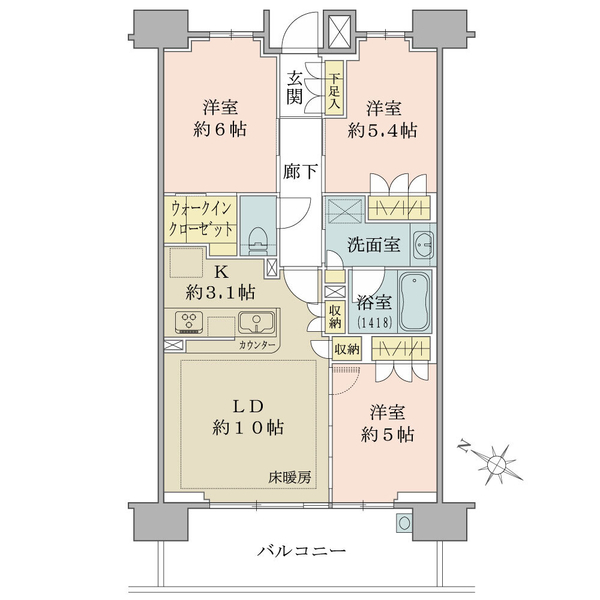 ザ・グランリバーフォート高砂 間取図