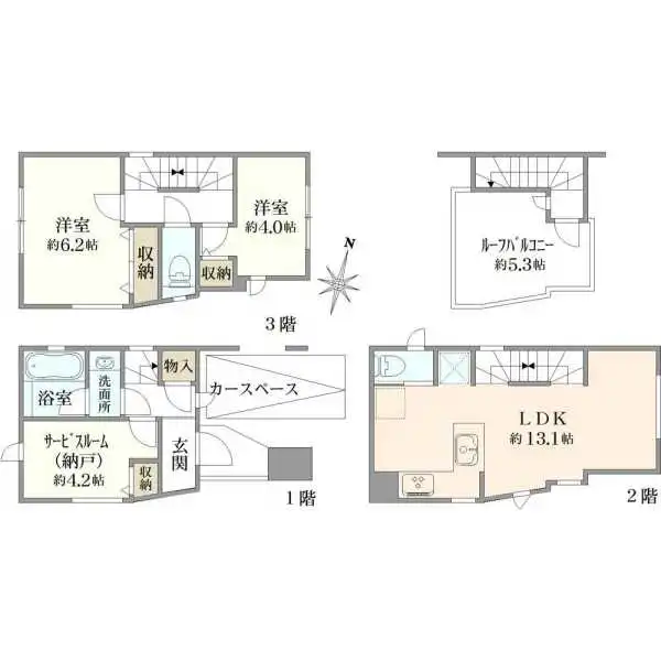 足立区梅田３丁目 間取図
