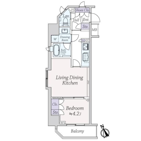 アデニウム新橋 間取図