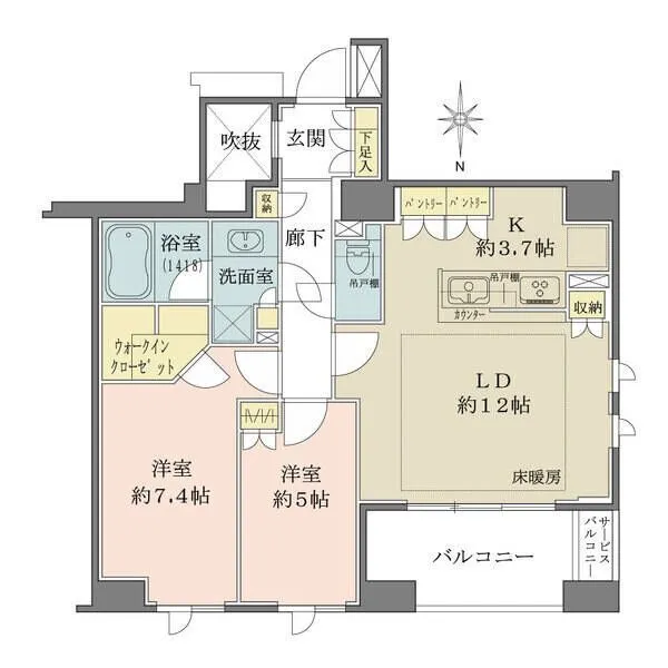 クレヴィア京都烏丸五条 間取図