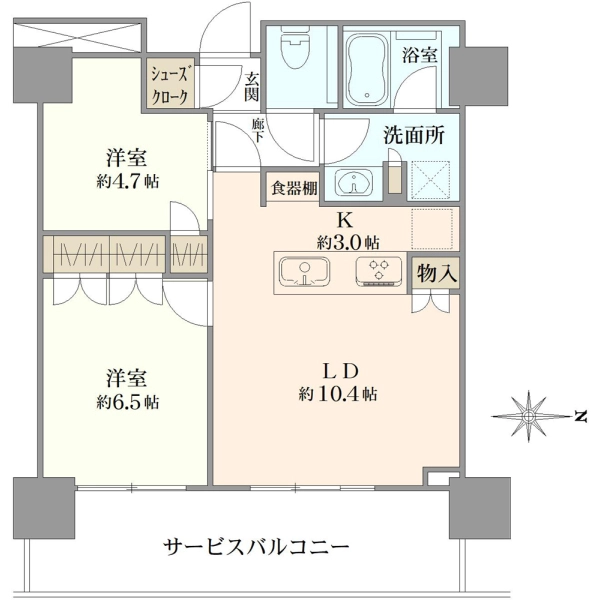 ＴＨＥ　ＹＯＫＯＨＡＭＡ　ＦＲＯＮＴ　 間取図