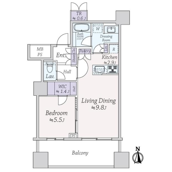 パークタワーグランスカイ 間取図