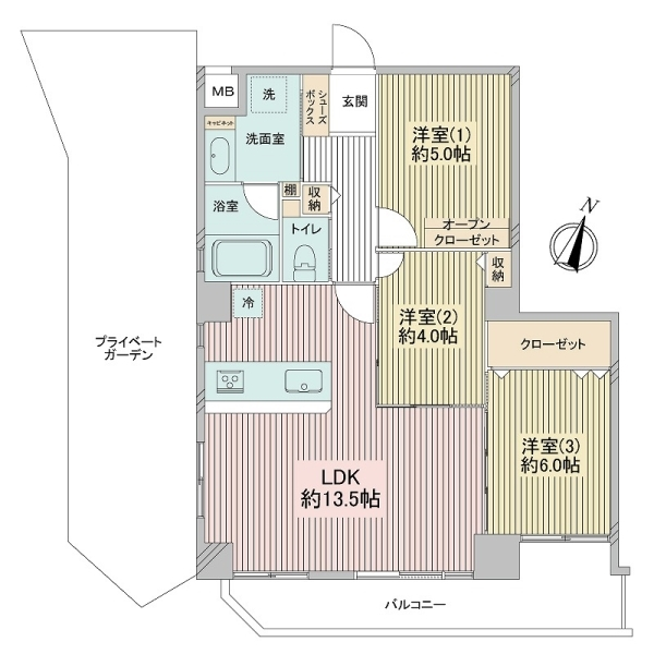 サウスヒルズ横浜弘明寺 間取図