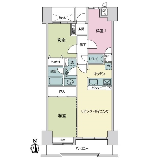 ダイアパレス立石 間取図