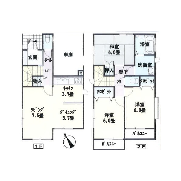 多摩市永山６丁目 間取図