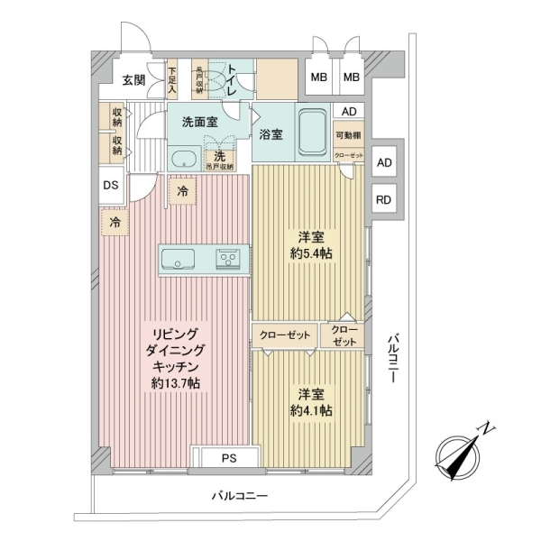 上池袋グリーンハイツ 間取図