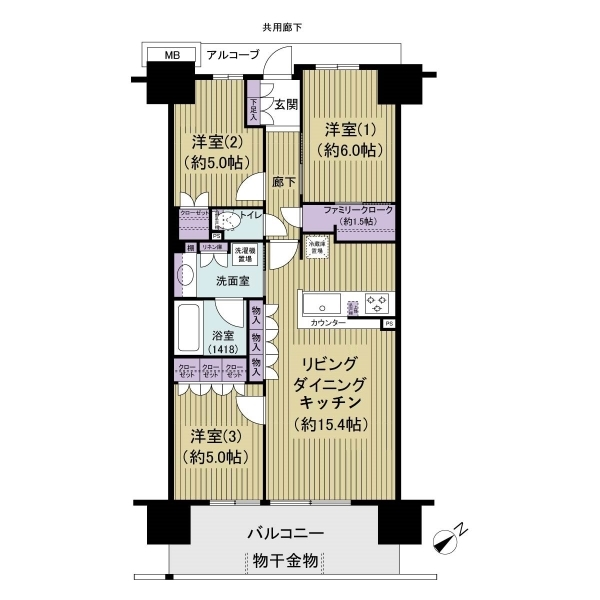 ザ・フォレシス 間取図